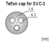 Teflon cap for SVC-3 Teflon cap for SVC-3