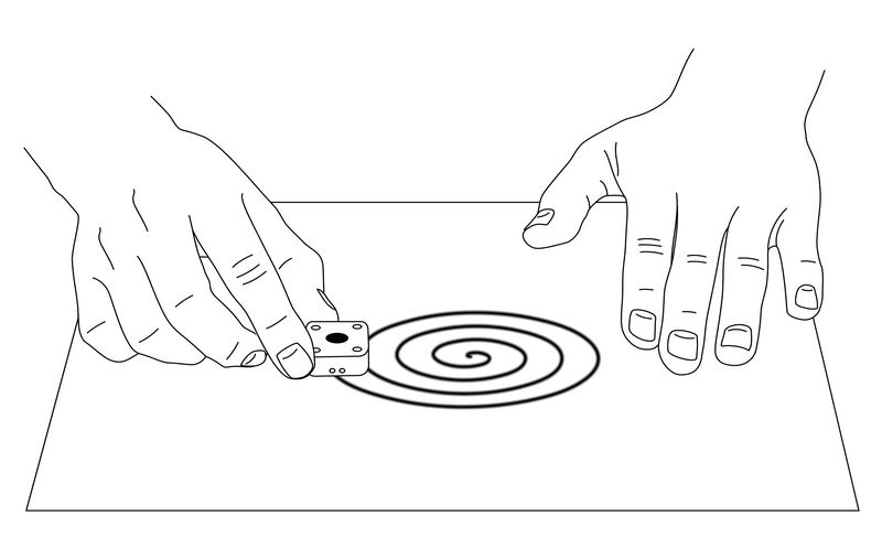 Fig. 6-10 Polish the carbon paste electrode surface on a flat piece of paper.