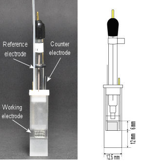 SEC-C Spectroelectrochemical cell dimension SEC-C Spectroelectrochemical cell dimension