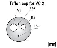 Teflon cap for VC-2 Teflon cap for VC-2